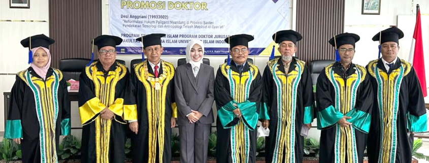 Desi Anggriani Raih Gelar Doktor di UII Berkat Teliti Hukum Poligami Nyandung Provinsi Banten