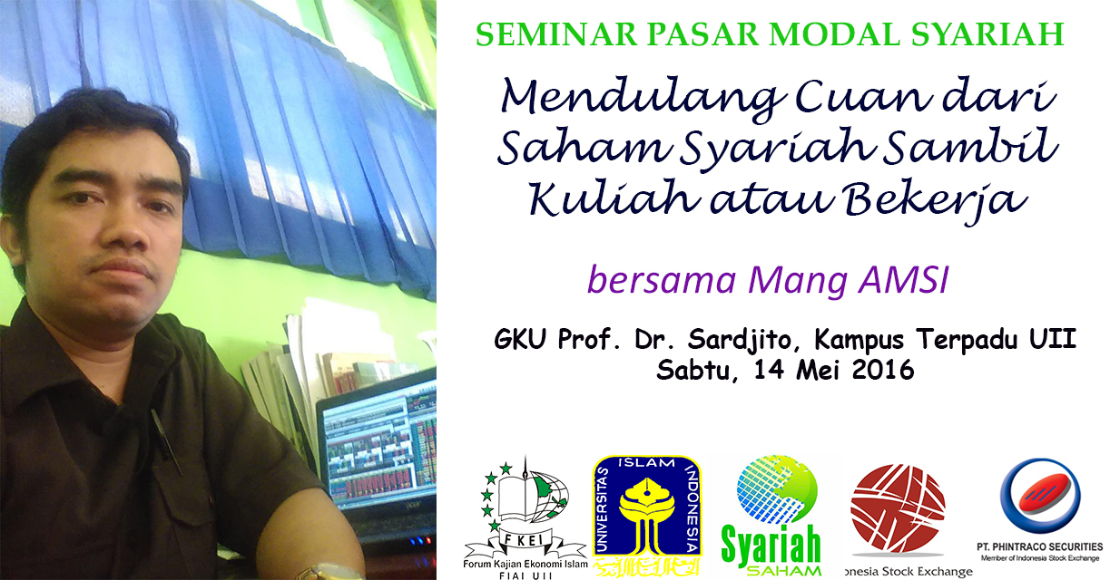 Pamflet Seminar Pasar Modal Syariah FKEI UII