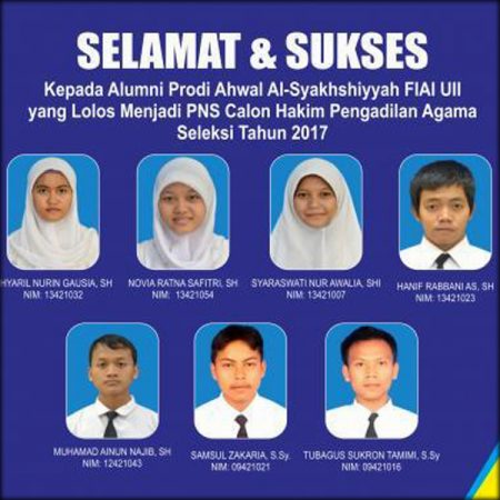 7 Alumni PSAS Diterima sebagai Calon Hakim PA