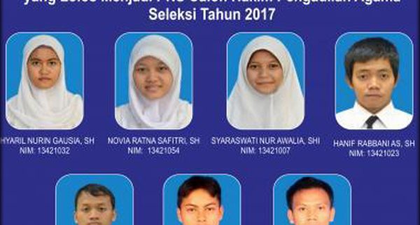 7 Alumni PSAS Diterima sebagai Calon Hakim PA