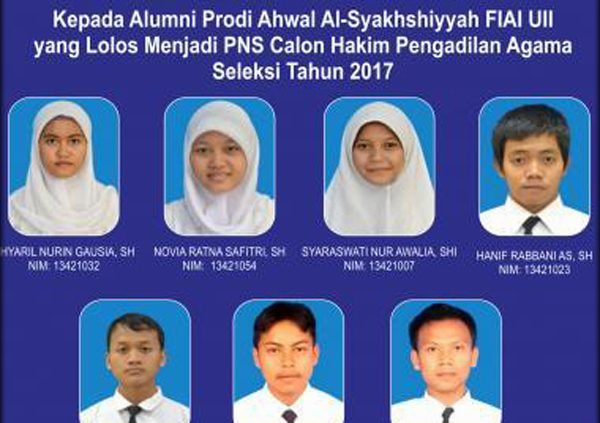 7 Alumni PSAS Diterima sebagai Calon Hakim PA