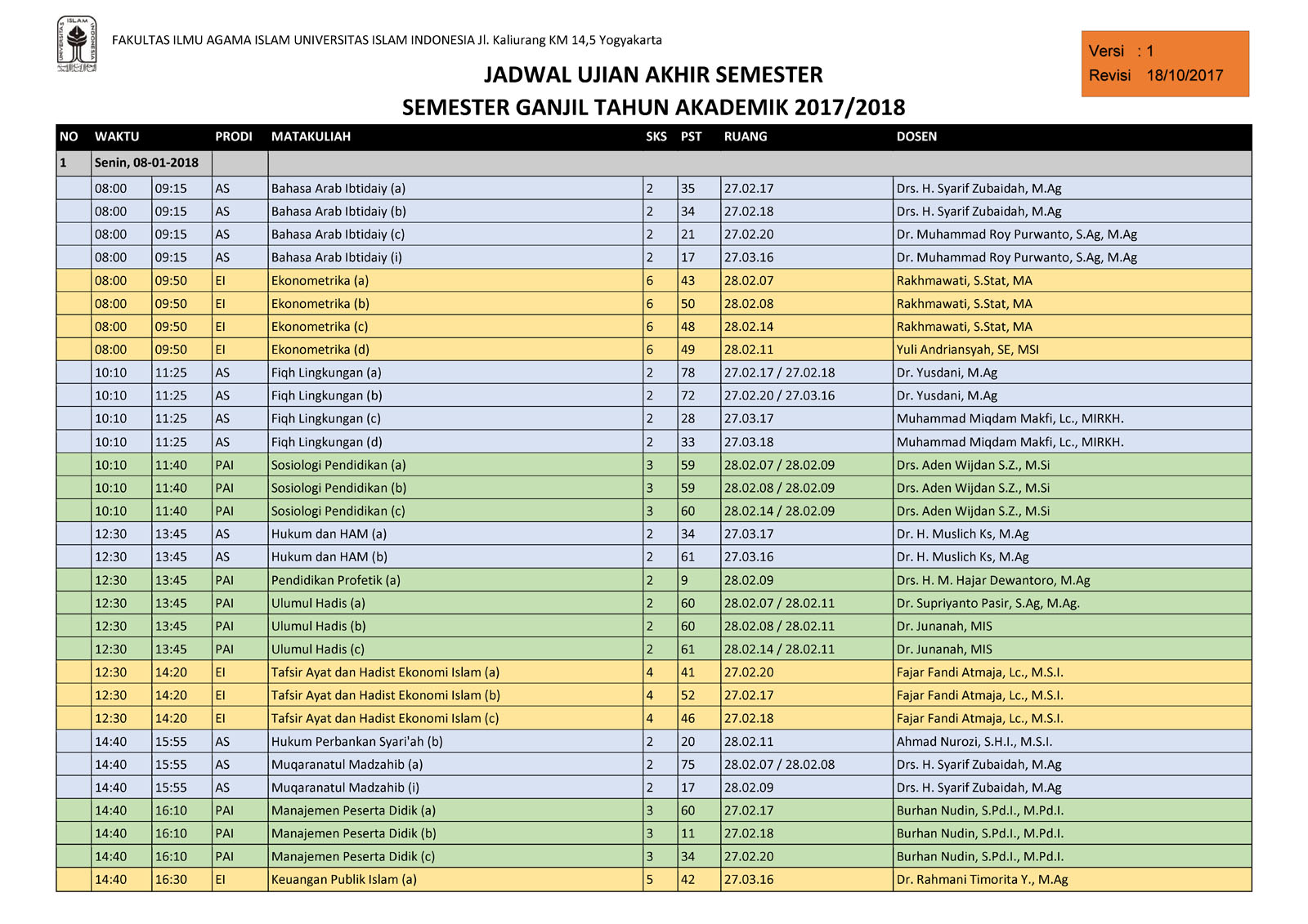 Jadwal Ujian Akhir Semester Ganjil Tahun Akademik 2020 2020 Jadwal Ujian Akhir Semester Ganjil Tahun Akademik 2020 2020