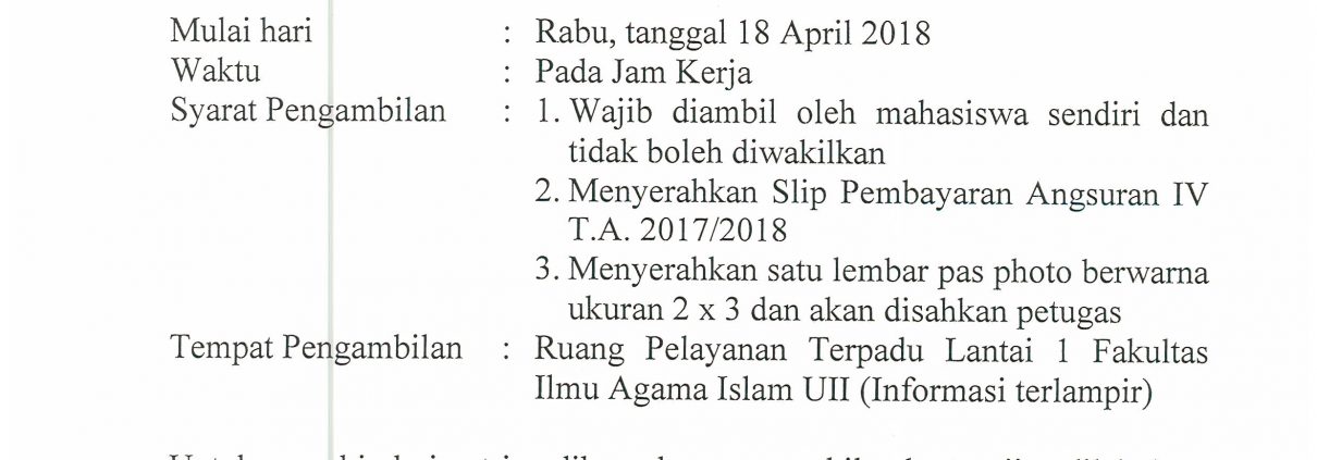 Ujian Tengah Semester Genap 2017/2018