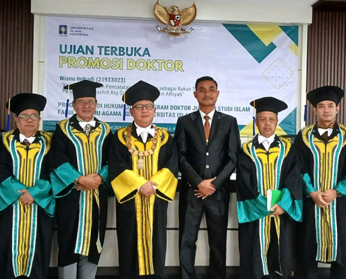 Dr Wisnu Indradi, S.H.I, M.H.I Lulus Ujian Doktor di FIAI UII