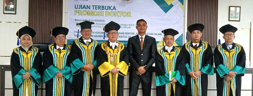 Dr Wisnu Indradi, S.H.I, M.H.I Lulus Ujian Doktor di FIAI UII