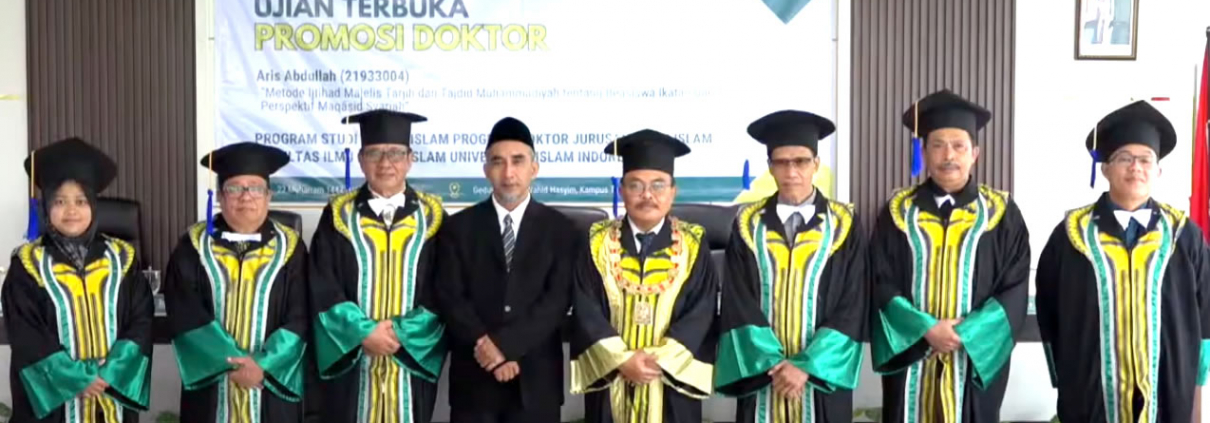 Aris Abdullah Guru MTs 8 Bantul Raih Gelar Doktor Hukum Islam dari UII (foto: istimewa)