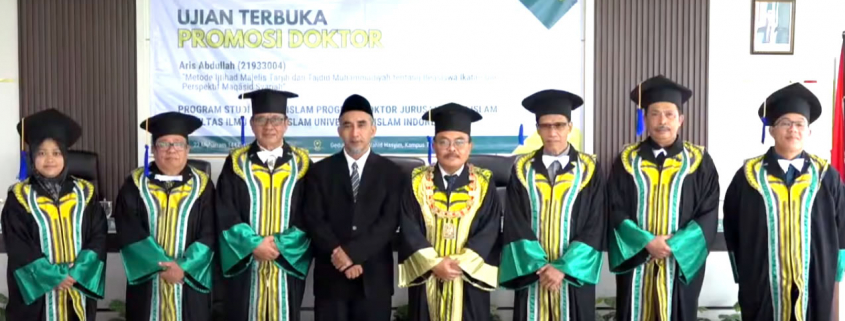 Aris Abdullah Guru MTs 8 Bantul Raih Gelar Doktor Hukum Islam dari UII (foto: istimewa)