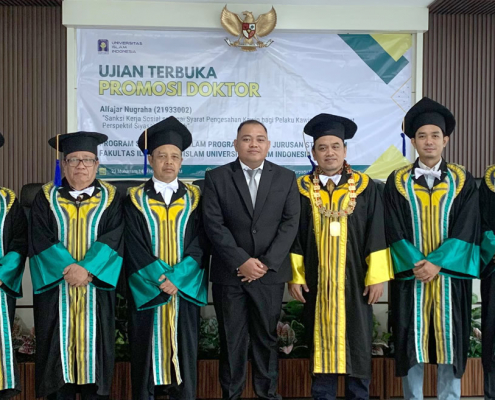 Alfajar Nugraha hakim Pengadilan Agama Wonogiri raih gelar Doktor Hukum Islam di FIAI UII (foto: istimewa)