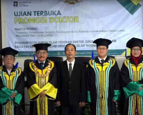 Nasri dosen Universitas Muhammadiyah Mataram raih gelar Doktor Hukum Islam di FIAI UII (foto: istimewa)
