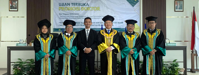 Nur Triyono Hakim Pengadilan Agama Tarakan raih gelar Doktor Hukum Islam di UII (foto: istimewa)