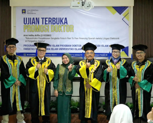 Arini Indika Arifin Hakim Pengadilan Agama Limboto Raih Gelar Doktor dari FIAI UII