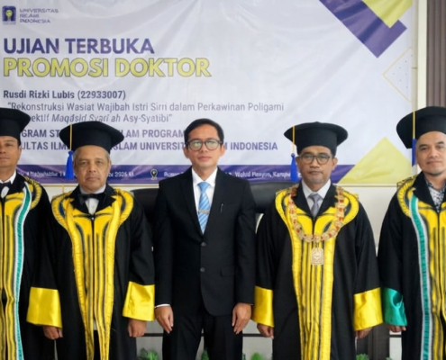 Rusdi Rizki Lubis Raih Gelar Doktor dari DHI UII (foto: DHI/ED IPK)