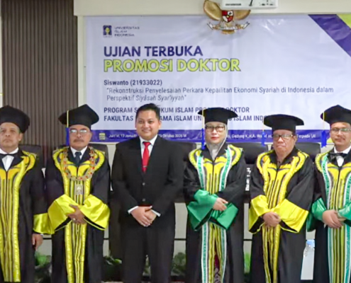 Siswanto Hakim Pengadilan Agama Raih Gelar Doktor dari DHI UII